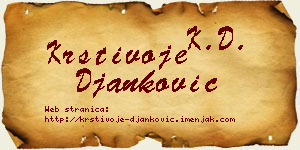 Krstivoje Đanković vizit kartica